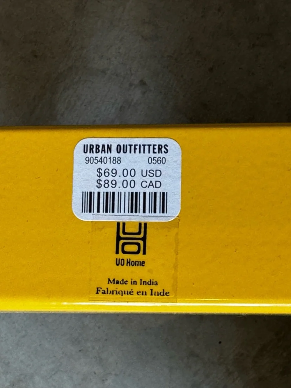 NWT Urban Outfitters Lizzy Wall Multi Storage Hook Yellow Iron